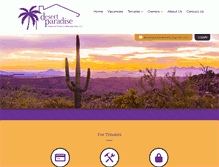 Tablet Screenshot of desertparadiserealty.com